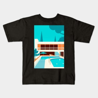 mid century modern art Kids T-Shirt